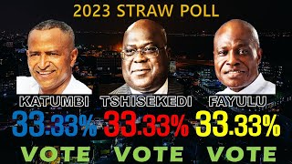 RD Congoe  Élection Présidentielle Sondage De Paille Résultats Internationaux 2023 1 [upl. by Gerc]