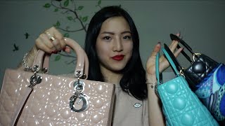 LADY DIOR 包包分享  REVIEW  PATENT vs LAMBSKIN [upl. by Eenel]