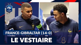 Dans le vestiaire des Bleus pour FranceGibraltar 140 [upl. by Vivi157]