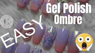 How to Ombre with Gel Polish  Quick and easy GEL polish OMBRÉ 😍 [upl. by Annaira439]