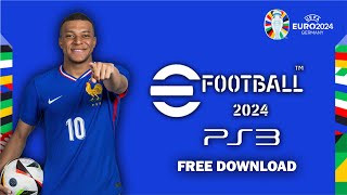 eFootball 2024 PS3 Update Euro Edition HEN dan CFW [upl. by Aramit]