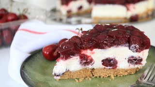 ULTIMATE NO BAKE CHERRY CHEESECAKE RECIPE [upl. by Eolcin511]