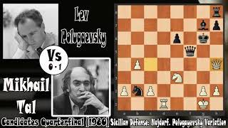 Polugaevsky  Tal Candidates Quarterfinal 1980  Chess Game [upl. by Fredia799]