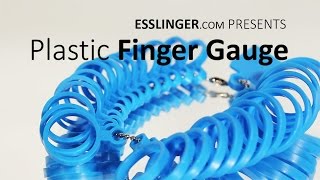 Plastic Ring Finger Size Gauges [upl. by Yla]