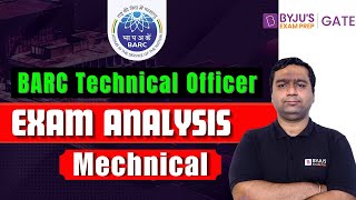 BARC Exam Analysis  BARC Technical Officer  Mechanical Engineering  BYJUS GATE [upl. by Lardner]