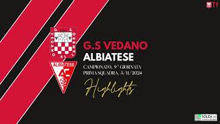 Highlights Seconda categoria Gir S 9 Giornata Vedano vs Albiatese [upl. by Ruthi]