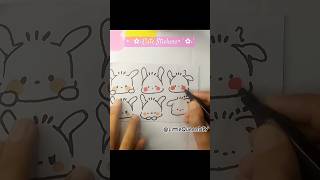 Try this cute sticker ideasLittleQueenDIY fypシ゚ diy subscribe art drawing cutesticker [upl. by Alo412]