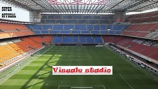 Visuale Stadio San Siro Giuseppe Meazza fila 7 Settore 227 secondo anello Rosso Inter [upl. by Matta]