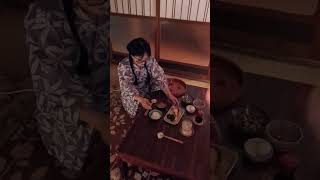 washoku japantravel japan japanculture lovejapan love food kimono sake relax thanks ありがと [upl. by Ecneralc]