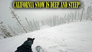 DODGE RIDGE  CALI Has Crazy Snow [upl. by Adlig]