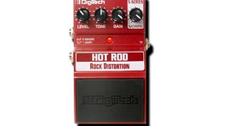 Digitech Hot Rod pedal Demonstration Review  Rock Distortion pedal stompbox [upl. by Templas]