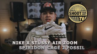 Nike x Stussy Air Zoom Spiridon Caged 2 unboxing and review [upl. by Drofnil903]