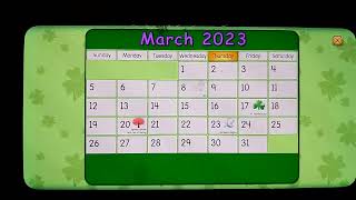 Starfall The quotMarch 9 2023quot Calender [upl. by Minton]