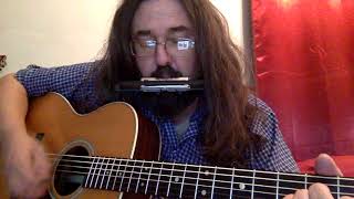 Cortez the Killer  Neil Young  Cover Instrumental  Acoustic Guitar  Harmonica [upl. by Dene]