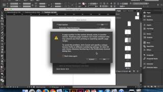 Renumbering Pages in InDesign [upl. by Pettit]