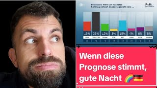 Aktuelle Prognose zur Bundestagswahl Vom Regen in die Traufe [upl. by Arabel397]