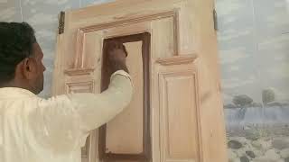 Door Polish Wood graining graining [upl. by Llenol314]