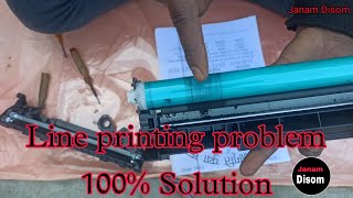 Line printing on page problem 100 Solution HP LaserJet printer 88A Cartridge [upl. by Nillok]