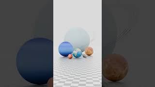 planet bouncing  Solar System Planet Size Comparison 3D animation planet universesizecomparison [upl. by Nathanson]