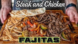 Steak And Chicken Fajitas [upl. by Docila]