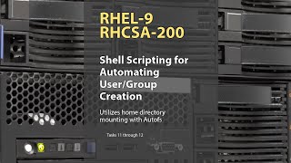 RHCSA Lab Tasks 11 to 12  Shell Scripting to Create UsersGroups and Mount with Autofs [upl. by Beatrice]