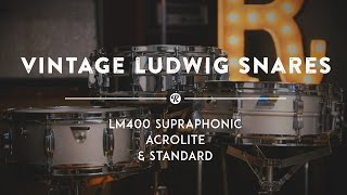 3 Budget Vintage Ludwig Snares  Reverb Demo Video [upl. by Pool]