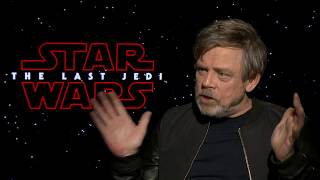 STAR WARS THE LAST JEDI Mark Hamill Interview [upl. by Eldwen]