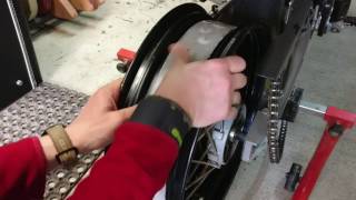 Tubeless kit Detailed Instructions KTM LC4 SuperMoto wheel [upl. by Latterll]