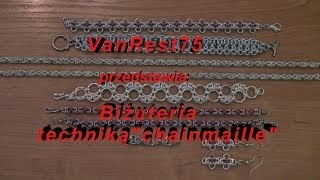 Biżuteria chainmaille cz10 Wzór Bizantyjski [upl. by Blight]