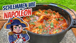 Huhn Marengo  Schlemmen wie Napoleon  Chicken Poulet Pollo alla Marengo [upl. by Bernardi]