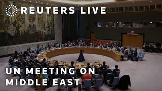 LIVE Britains foreign secretary chairs UN meeting on Middle East [upl. by Glenine100]