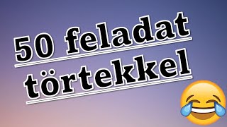 🔥GYORSTALPALÓ TÖRTEKBŐL Megoldok 50 törtekkel kapcsolatos feladatot 🔥 [upl. by Arsi]