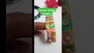 How to make latest design Flower bangles part 497trending Tanisha jewellery creations [upl. by Fey]