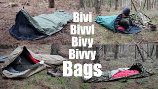 Bivi Bags and Hooped Bivi Bags A Comparison of what I Use for Backpacking and Wild Camping [upl. by Orose]