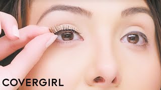 How to Apply False Eyelashes  COVERGIRL [upl. by Tarrance84]