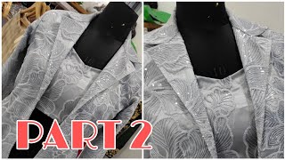 PART 2  Overcoat cutting n stitching tutorial  coti cutting or silay karna sikhe [upl. by Roskes609]