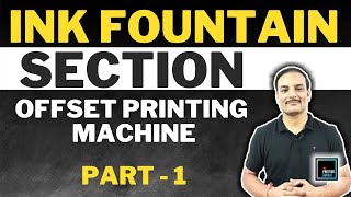 OFFSET PRINTING MACHINE PART 1  INK FOUNTAIN SECTION  PRINTING TECHNOLOGY PrintingGuruji​ [upl. by Aisauqal]