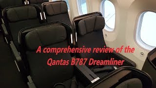 Qantas B787 Dreamliner full review business premium and economy MELPER QF775 [upl. by Ytsirhc]