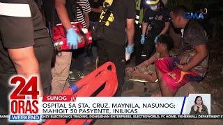 Ospital sa Sta Cruz Maynila nasunog  24 Oras Weekend [upl. by Elora]