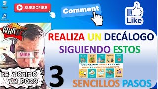 CÓMO ELABORAR UN DECÁLOGO EN 3 SENCILLOS PASOS [upl. by Dave]