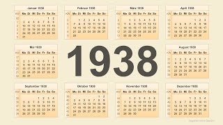 Kalender 1938 [upl. by Guntar714]