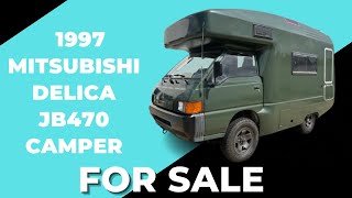 1997 Mitsubishi Delica JB470 RV 4X4 Diesel Manual P25T JDM Camper StartUp amp WalkAround SOLD [upl. by Isaiah]