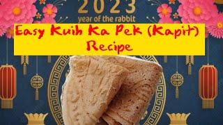 🧧Kuih Ka Pek  Kuih Kapit Simple recipe Crispy and delicious 😋 [upl. by Plotkin401]