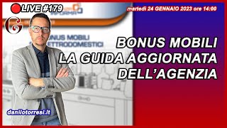 Guida aggiornata Bonus Mobili 2023 dell’Agenzia delle Entrate 🔴179 [upl. by Sidran]