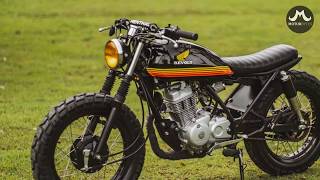 Custom Honda TMX150 Supremo Brat Tracker by Revolt Cycles [upl. by Alfy]