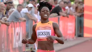 BREAKING Shericka Jackson Got INJURED In 200m Final TODAY 😭 [upl. by Auqenahs]