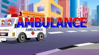 Ambulance Nursery Rhyme for kids to learn about ambulance [upl. by Akemrej977]