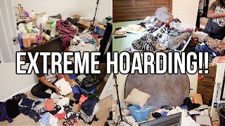 HOARDING EXTREMELY MESSY BEDROOM TRANSFORMATION  CLEAN DECLUTTER amp ORGANIZE WITH ME  Nia Nicole [upl. by Coffey]