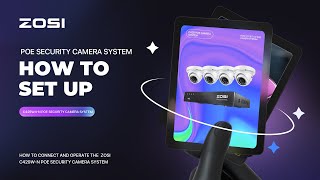 How to Connect and Operate the ZOSI C429N PoE Security Camera [upl. by Uird]
