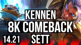 KENNEN vs SETT TOP  Comeback 1138 41k DMG Dominating  EUW Grandmaster  1421 [upl. by Kumar485]